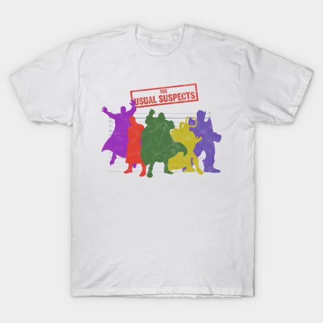 THE USUAL SUPERVILLAINS T-Shirt by thechromaticscale